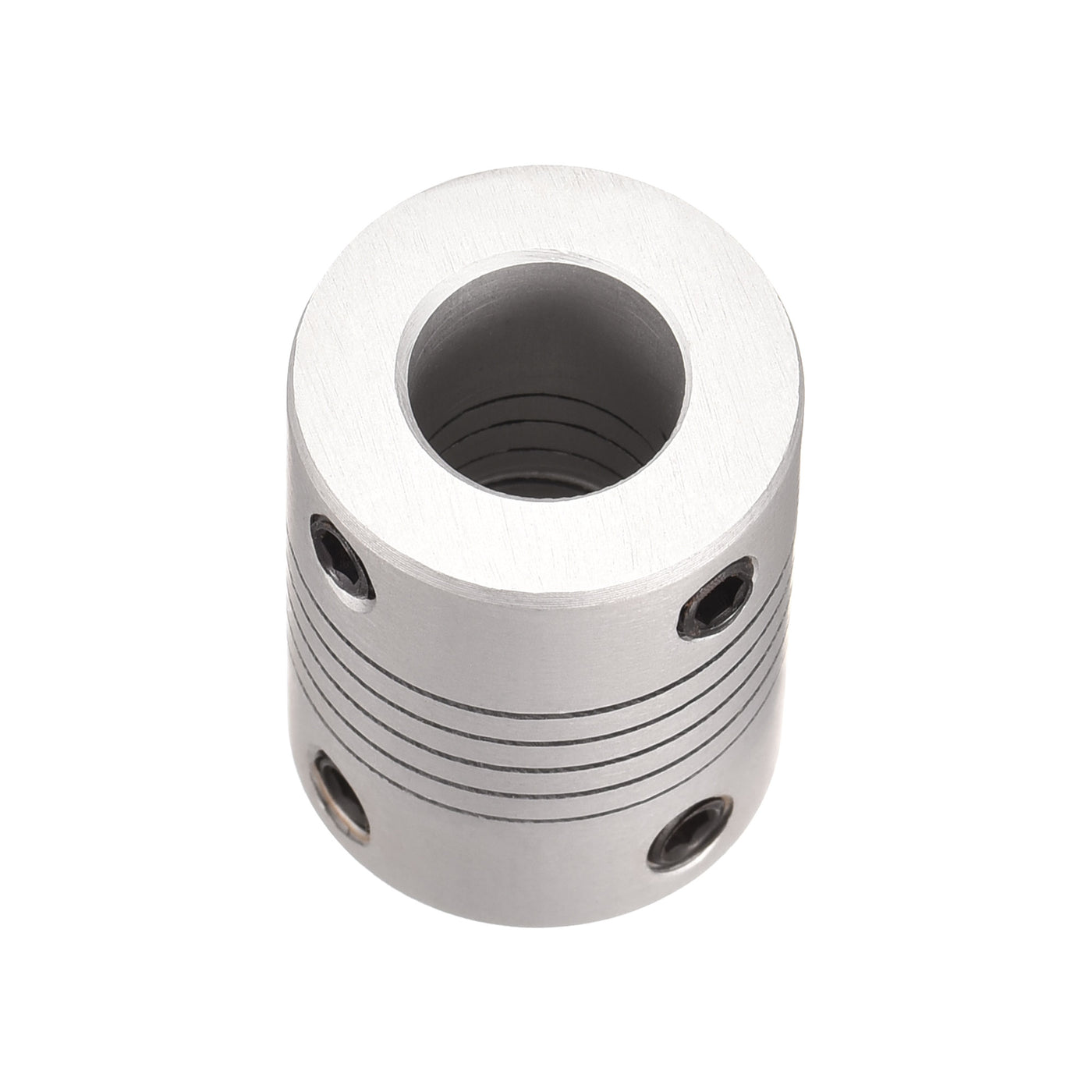 uxcell Uxcell 9mm to 10mm Aluminum Alloy Shaft Coupling Flexible Coupler L25xD19 Silver