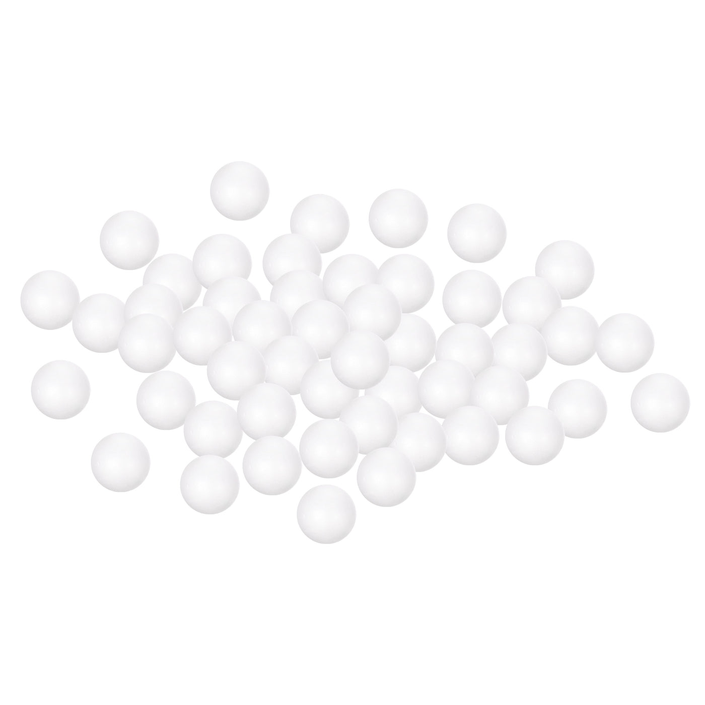 Uxcell Uxcell 50Pcs 1.5" White Polystyrene Foam Solid Balls for Crafts and Party Decorations
