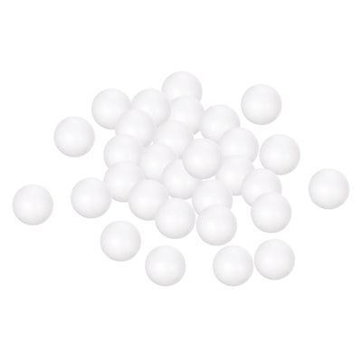 Harfington Uxcell 50Pcs 1.5" White Polystyrene Foam Solid Balls for Crafts and Party Decorations