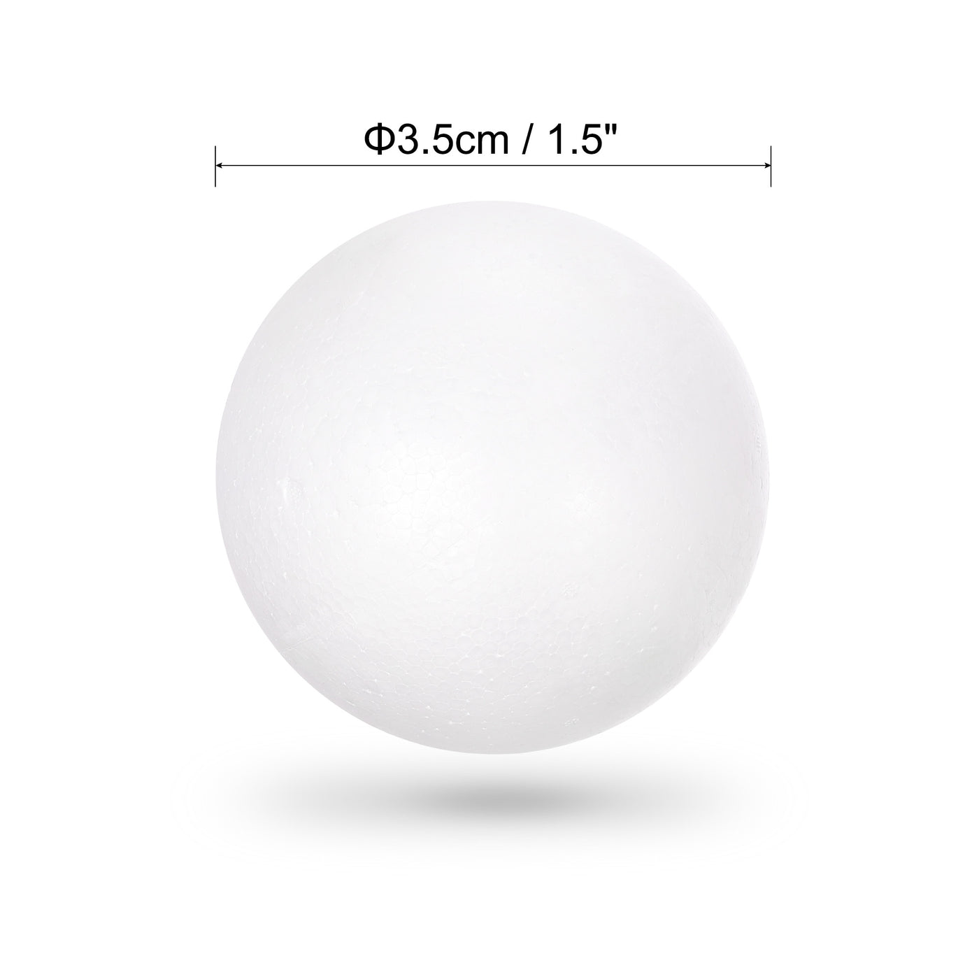 Uxcell Uxcell 75Pcs 1.5" White Polystyrene Foam Solid Balls for Crafts and Party Decorations