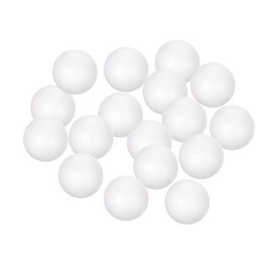 Harfington Uxcell 72Pcs 1.65" White Polystyrene Foam Solid Balls for Crafts and Party Decorations