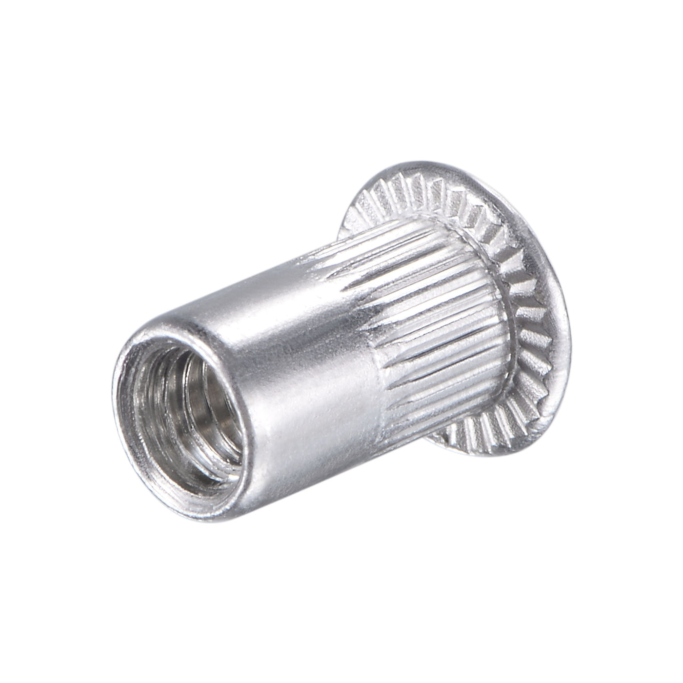 uxcell Uxcell Rivet Nuts Alloy Knurled Flat Head Threaded Insert