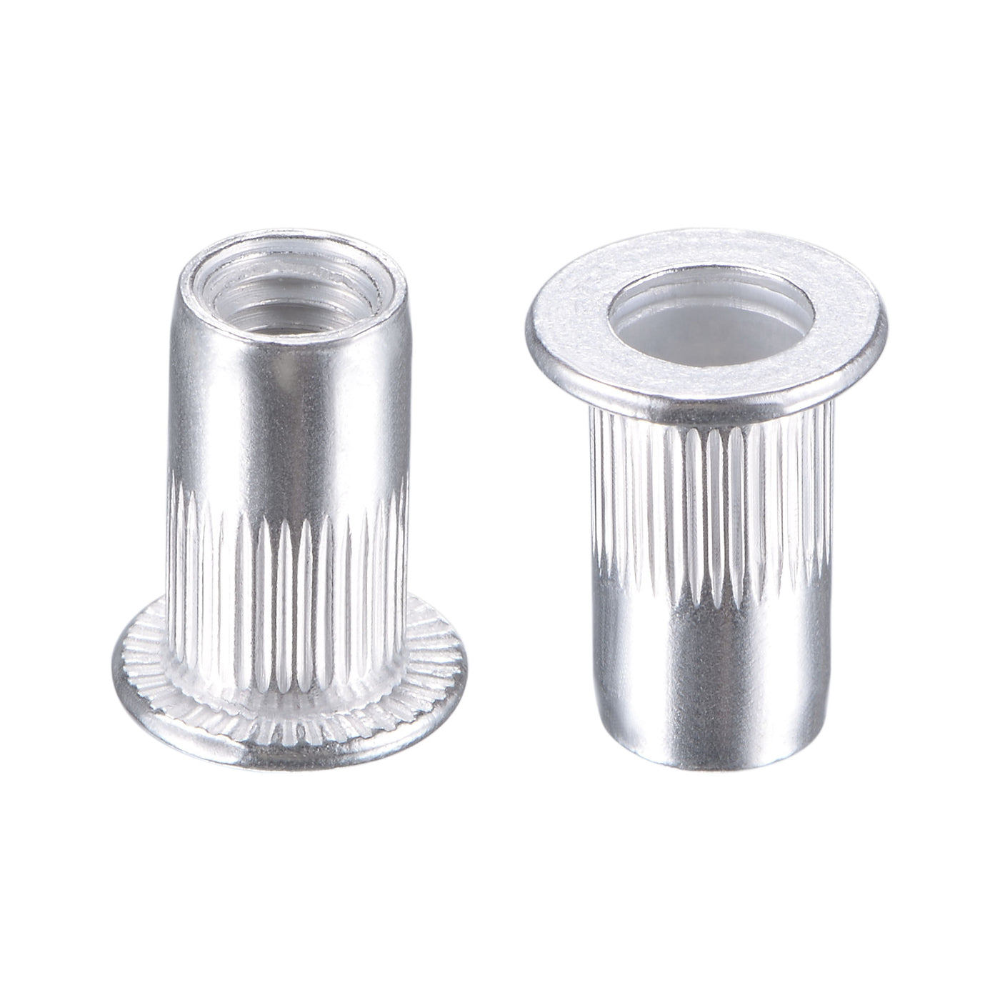 Uxcell Rivet Nuts, Knurled Flat Head Threaded Insert Nut | Harfington