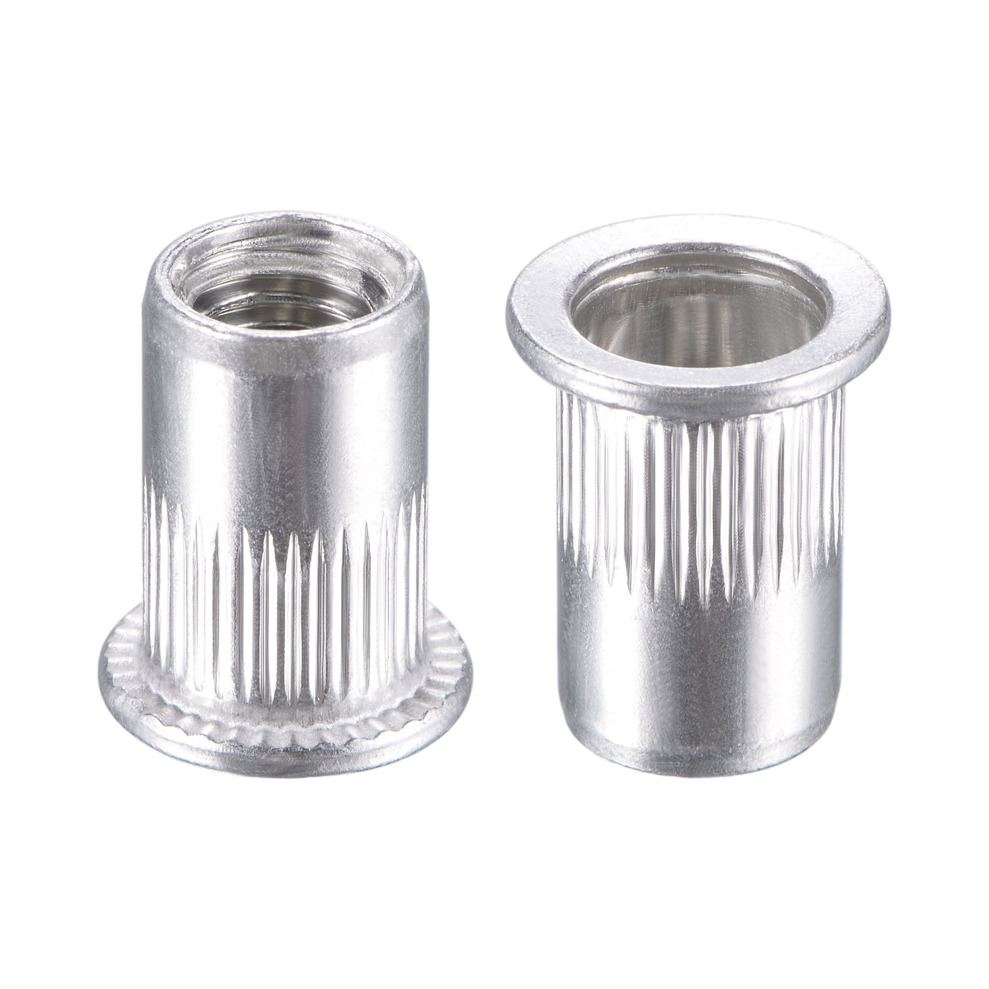 Uxcell Rivet Nuts, Knurled Flat Head Threaded Insert Nut | Harfington