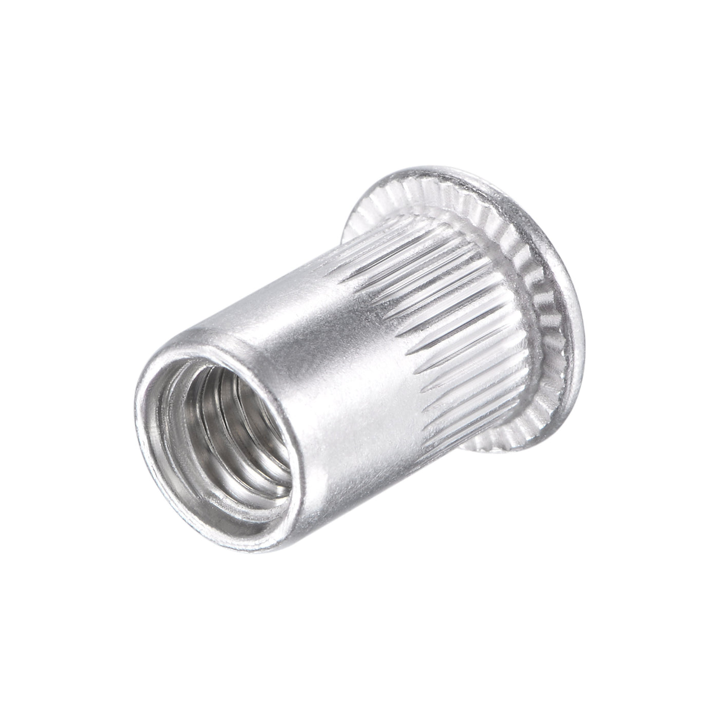 uxcell Uxcell Rivet Nuts Alloy Knurled Flat Head Threaded Insert