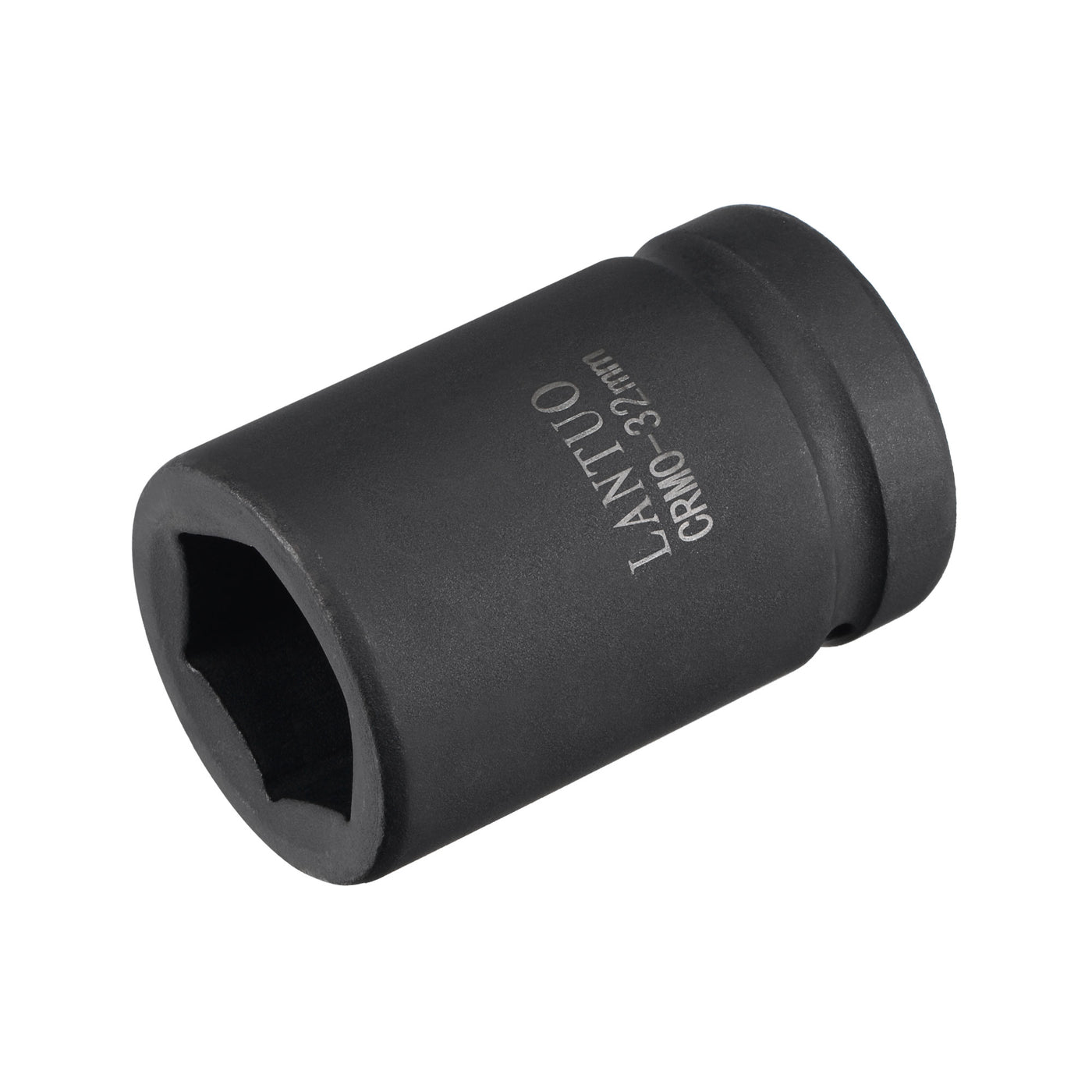 Uxcell Uxcell 1" Drive by 32mm 6-Point Impact Socket, CR-MO 80mm Length, Standard Metric Sizes