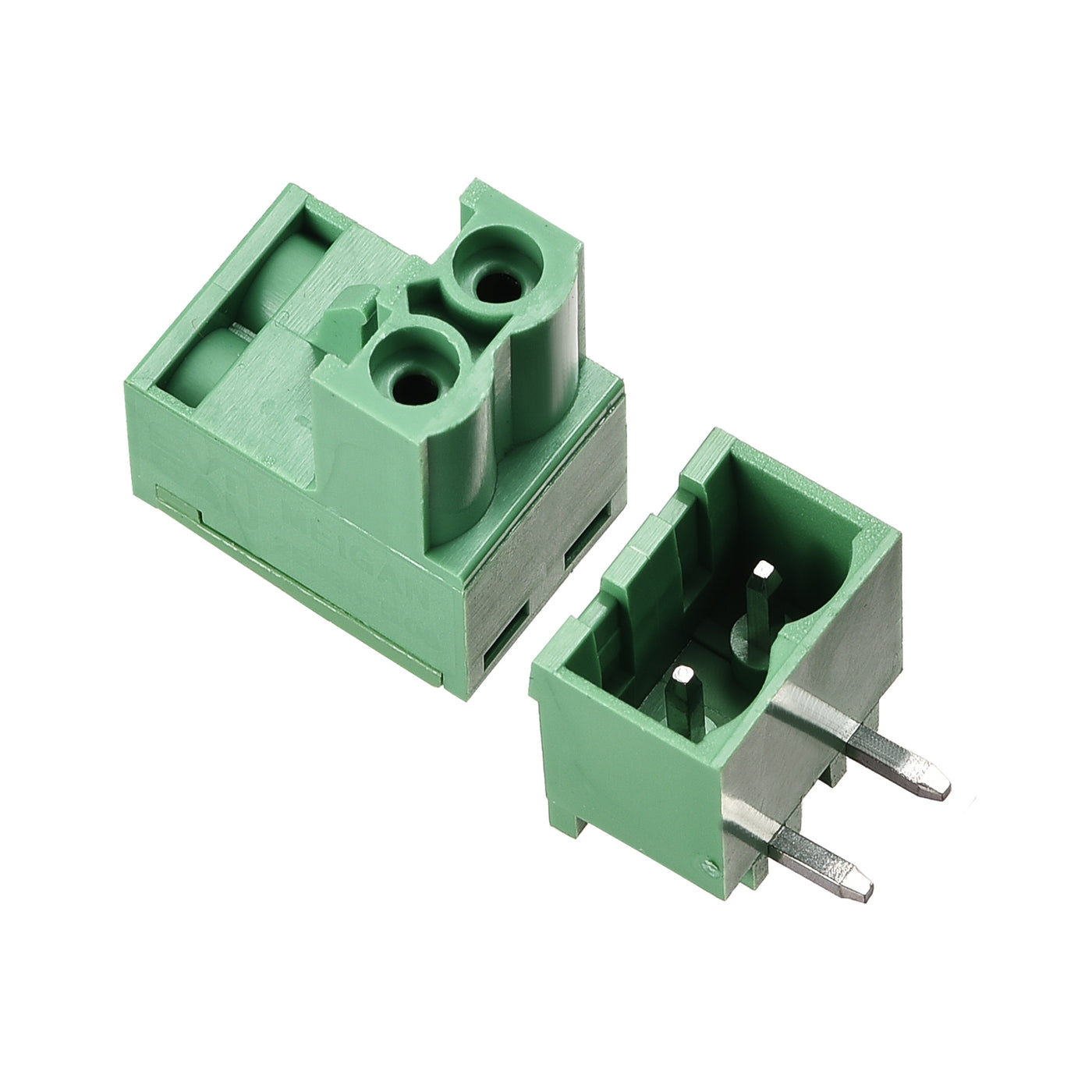 uxcell Uxcell 2-Pin 5.08mm Pitch Right Angle PCB Screw Terminal Block Connector 5 Sets