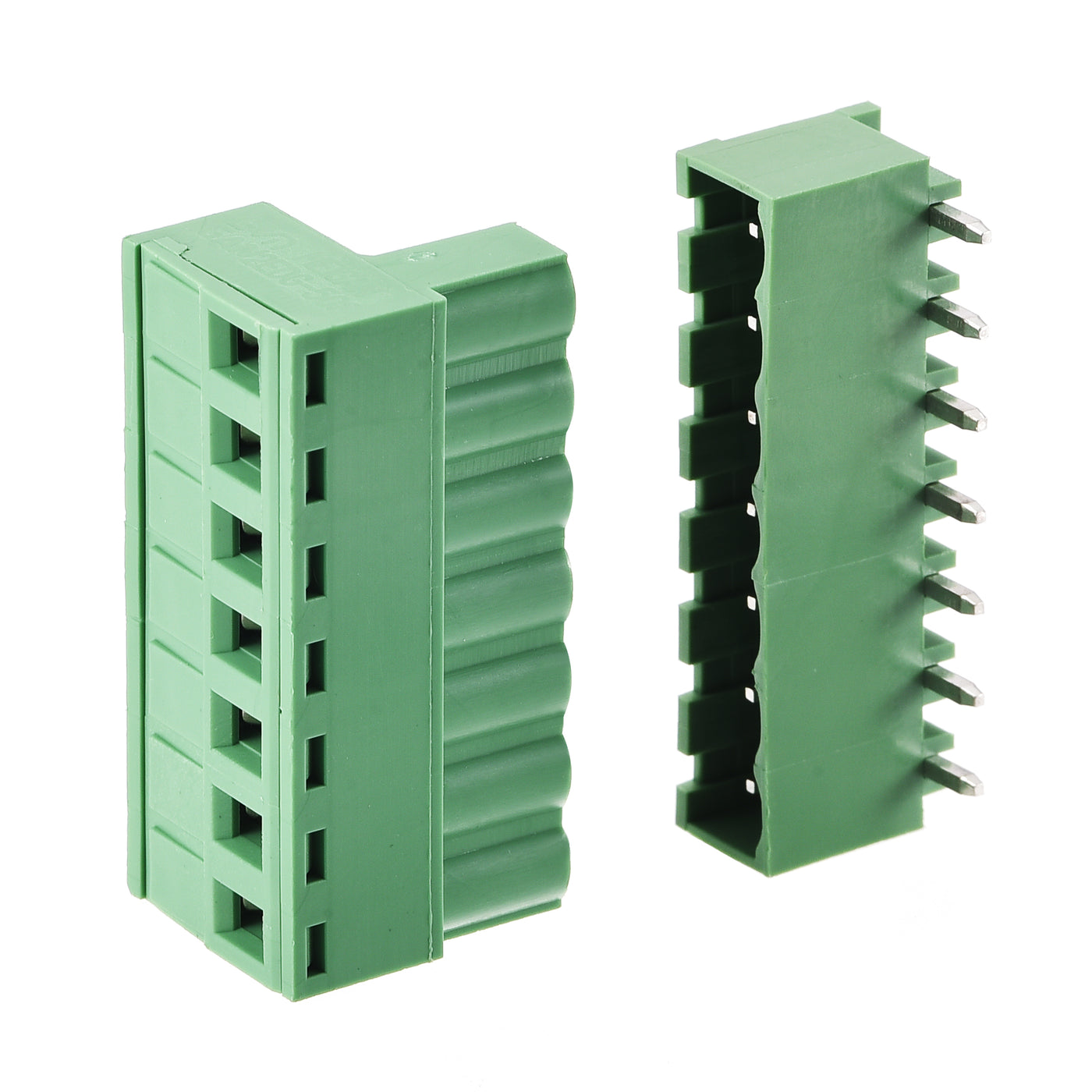 uxcell Uxcell 7-Pin 5.08mm Pitch Right Angle PCB Screw Terminal Block Connector 5 Sets