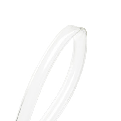 Harfington Uxcell PVC Clear Vinyl Tubing, 12mm(1/2") ID 16mm(5/8") OD 6.6ft Plastic Pipe Air Water Hose with Clamps