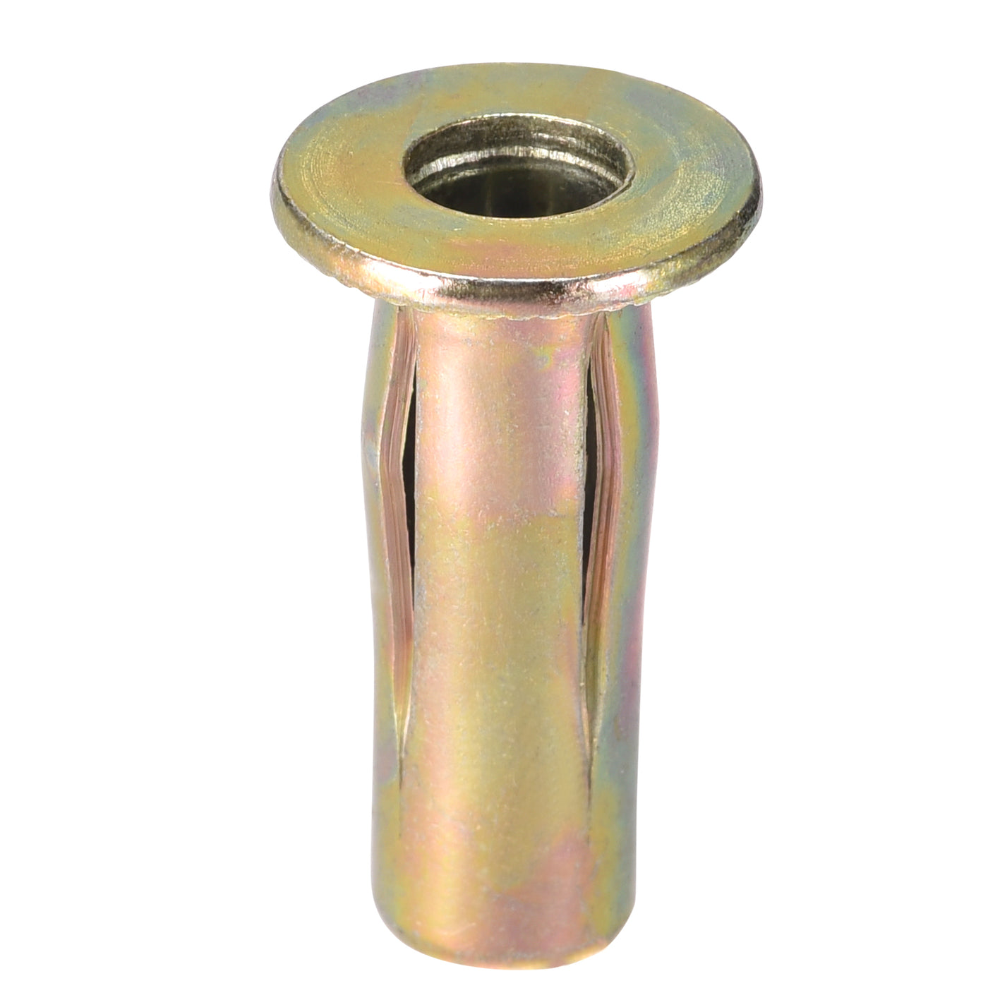 uxcell Uxcell Multi-Grip Rivet-Nut, Pre-Bulbed Shank Carbon Steel for Anti-Rotation