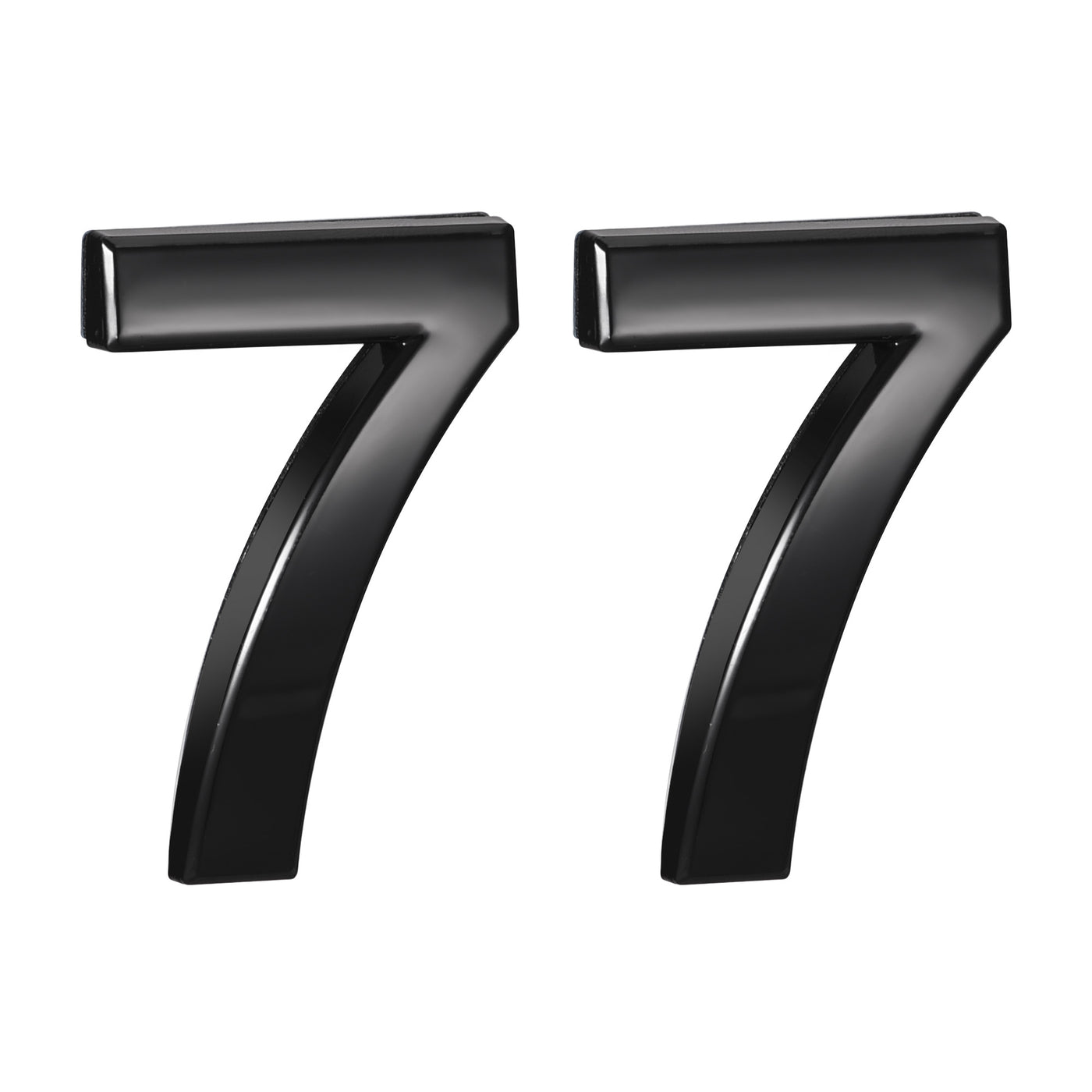 Uxcell Uxcell Self Adhesive House Number, 1.97 Inch ABS Plastic Number 3 for House Hotel Mailbox Address Sign Black 2 Pcs