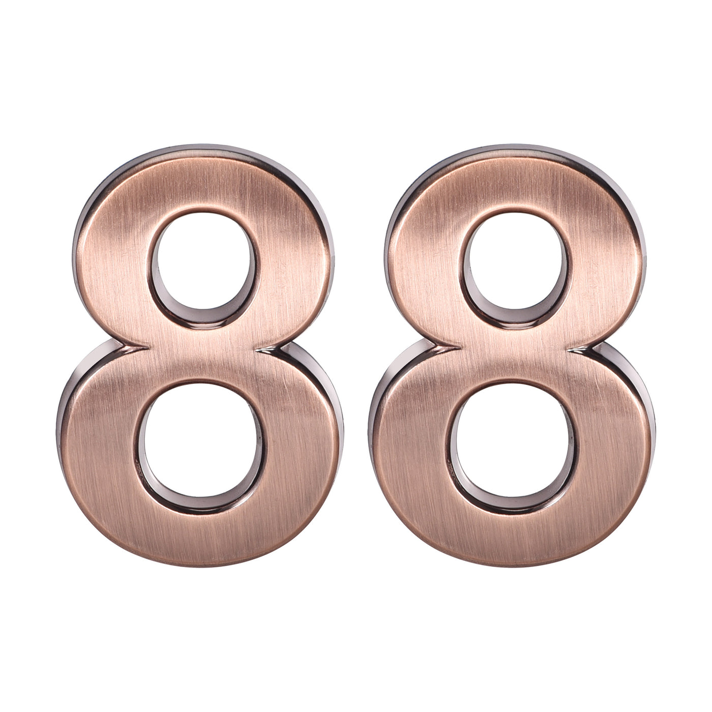 Uxcell Uxcell Self Adhesive House Number, 1.97 Inch ABS Plastic Number 1 for House Hotel Mailbox Address Sign Bronze Brushed 2 Pcs