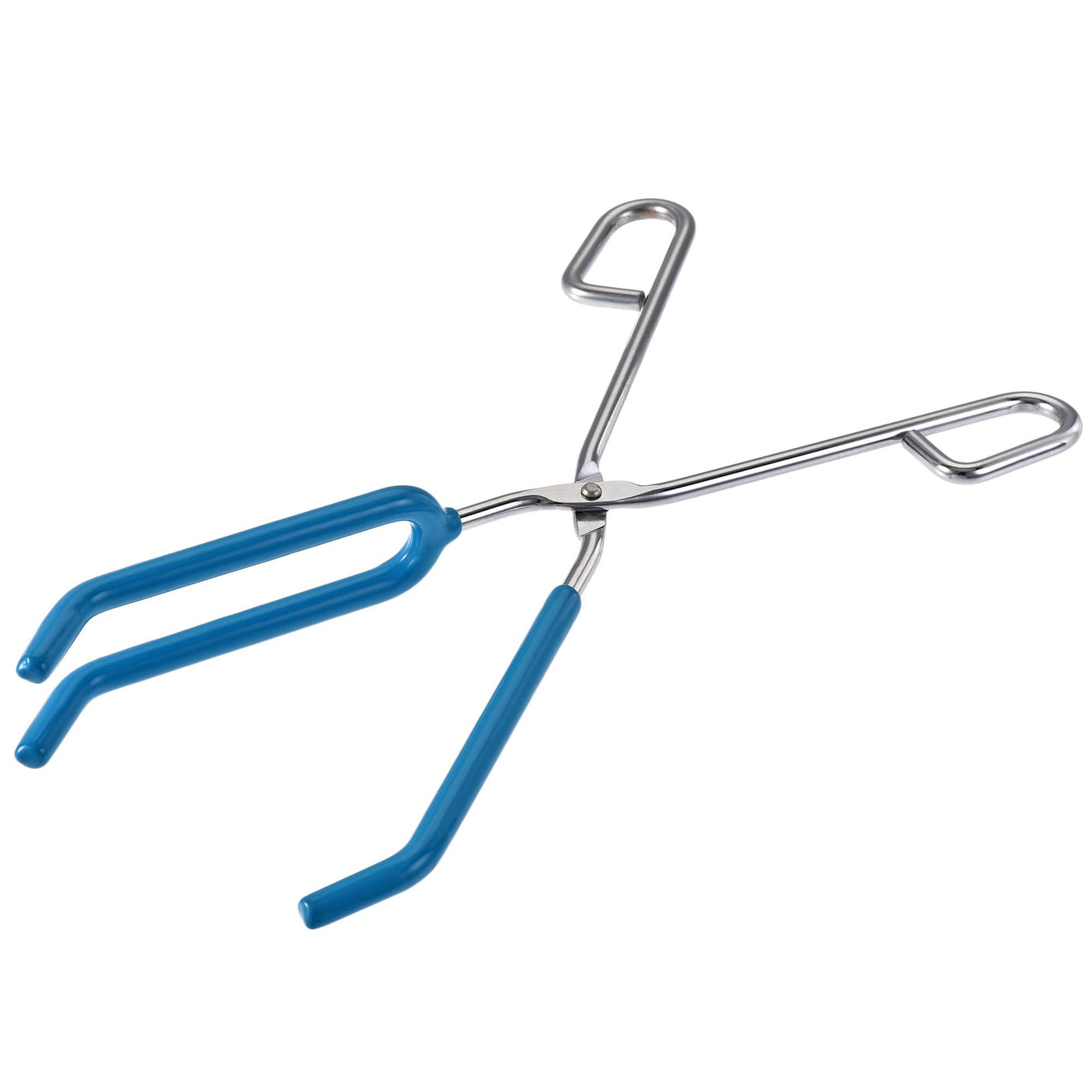 uxcell Uxcell Lab Beaker Tongs 3 Prongs Stainless Steel 11.81-inch Opens Up to 180mm Width Blue