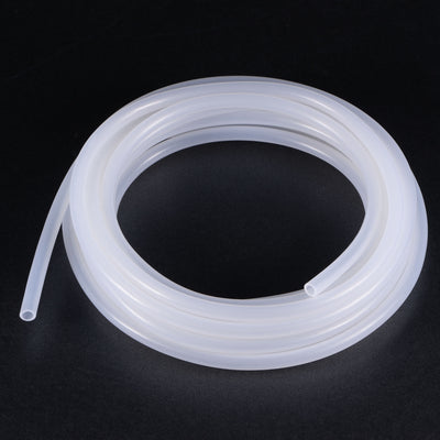 Harfington Uxcell Silicone Tubing 4mm ID 6mm(1/4") OD 5m Aquarium Pump Air Water Hose with Connectors