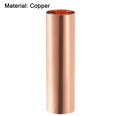 Harfington Uxcell Copper Sheet Roll, Metal Foil Plate
