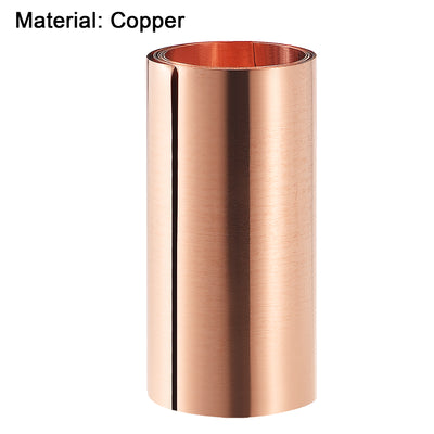 Harfington Uxcell Copper Sheet Roll, Metal Foil Plate 2pcs