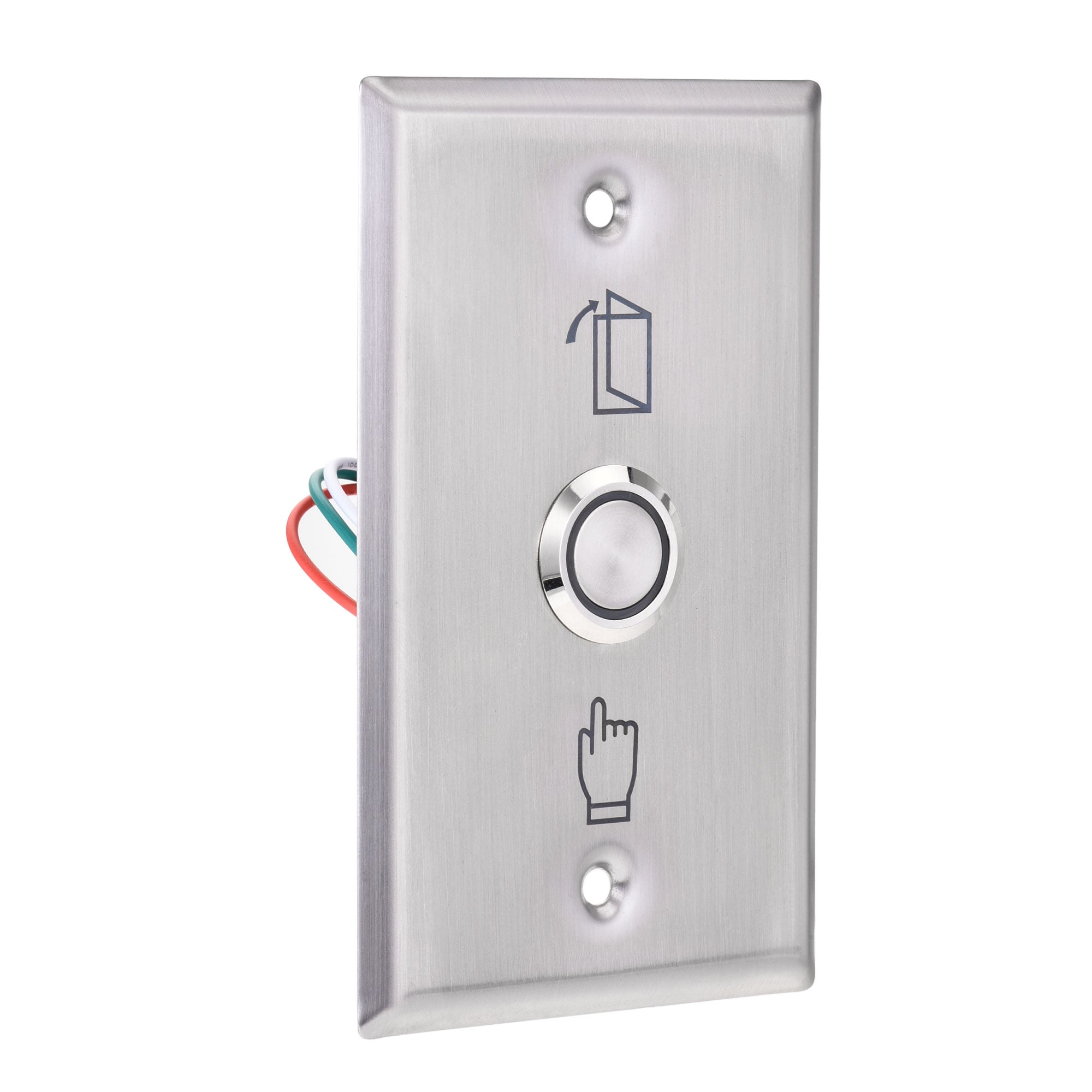 Uxcell Push Button Switch Door Open Access Control with LED Indicator ...