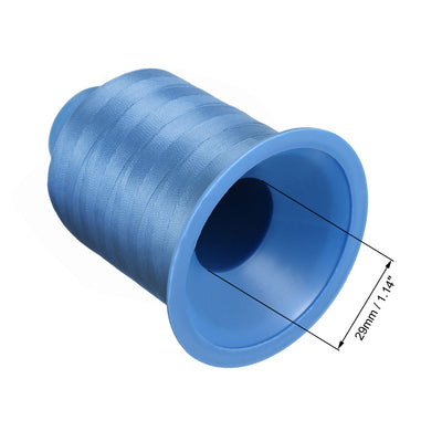 Harfington Uxcell Bonded Polyester Threads Extra-strong 1312 Yards 210D/0.32mm (Snow, 2pcs)