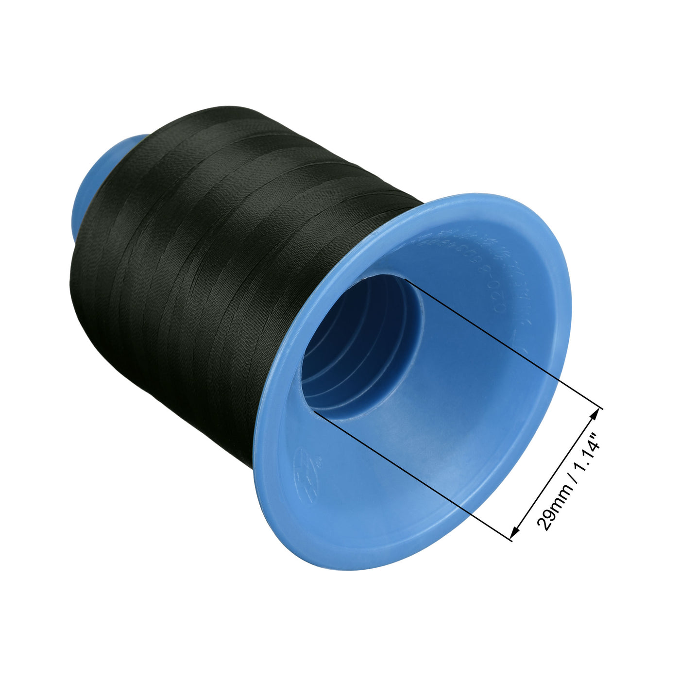 Uxcell Uxcell Bonded Polyester Thread Extra-strong 1968 Yards 150D/0.25mm (Dark Black)