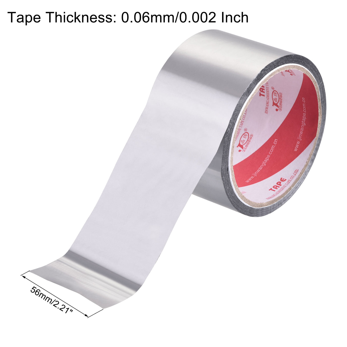 uxcell Uxcell Aluminum Foil Tape, 56mmx32m Self-adhesive Waterproof High Temperature Sealing Tapes for HVAC Duct Pipe Insulation, Pack of 3