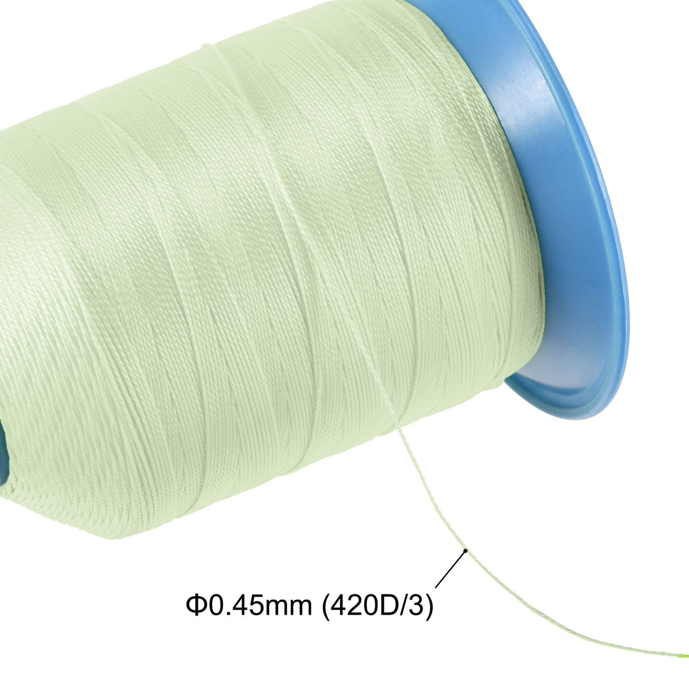 Uxcell Uxcell Bonded Polyester Thread Extra-strong 610 Yards 420D/0.45mm (Steel Blue)