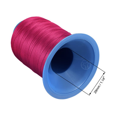 Harfington Uxcell Bonded Polyester Thread Extra-strong 870 Yards 300D/0.38mm (Red)