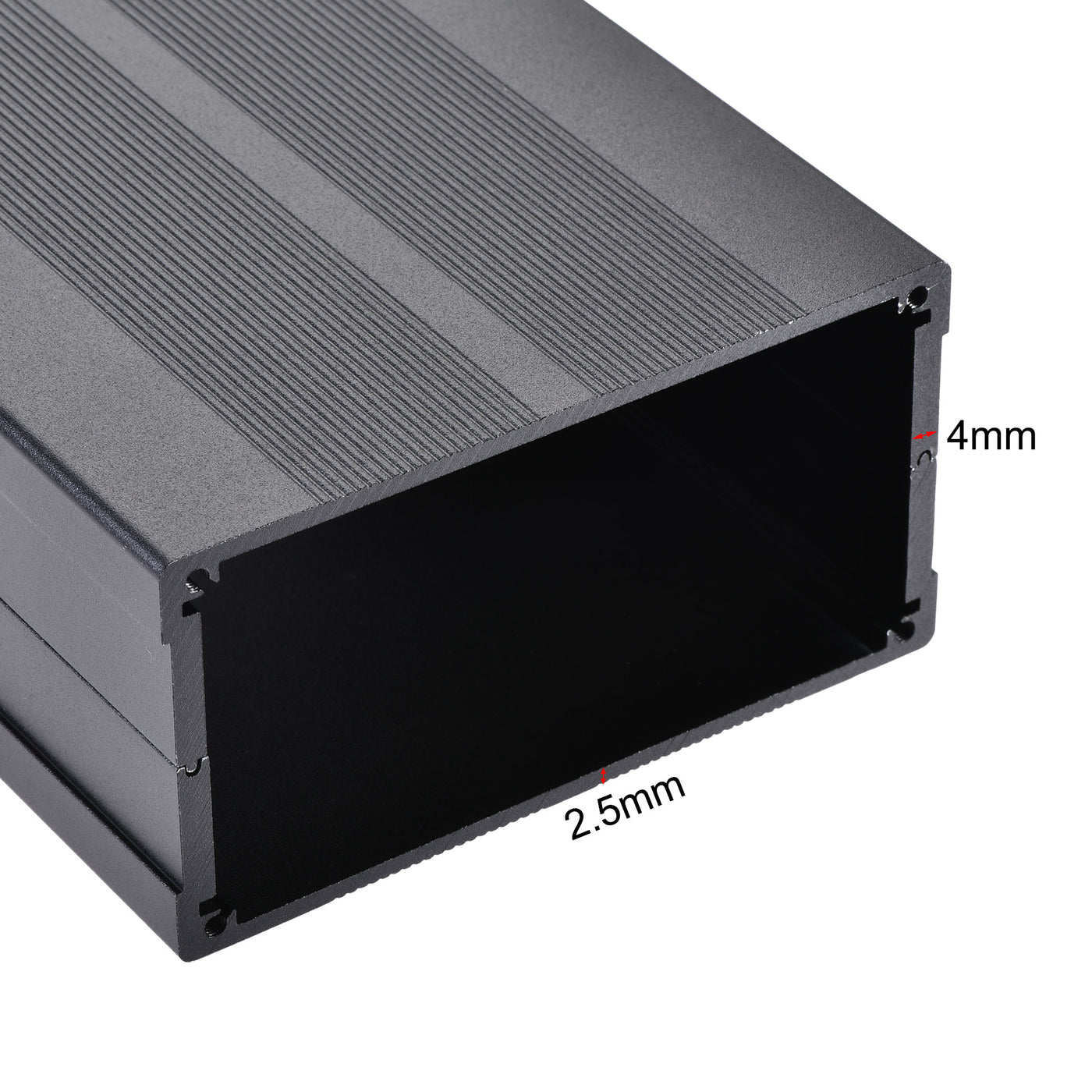 uxcell Uxcell 150mm x 105mm x 55mm Aluminum Electrical Project Case for Audio Amplifier Black