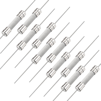 Harfington Uxcell Fast Blow Fuse Lead Wire Ceramic Fuses 6mm x 32mm 250V F15A 10Pcs