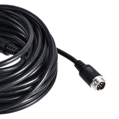 Harfington Uxcell Video Aviation Cable 4-Pin 49.21FT 15 Meters Male to Female Extension Cable