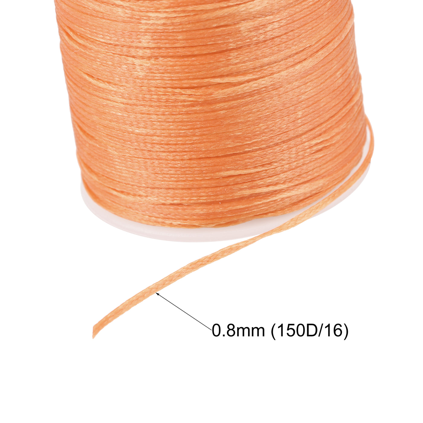 Uxcell Uxcell Leather Sewing Thread 98 Yards 150D/0.8mm Polyester Waxed Cord, Pearl