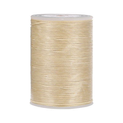 Harfington Uxcell Leather Sewing Thread 98 Yards 150D/0.8mm Polyester Waxed Cord, Medium Taupe