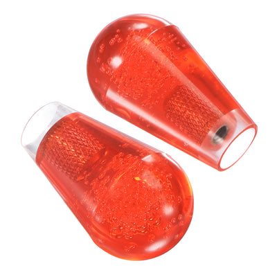 Harfington Uxcell Ellipse Oval Joystick Head Rocker Ball Top Handle Arcade Game Replacement Red 2pcs