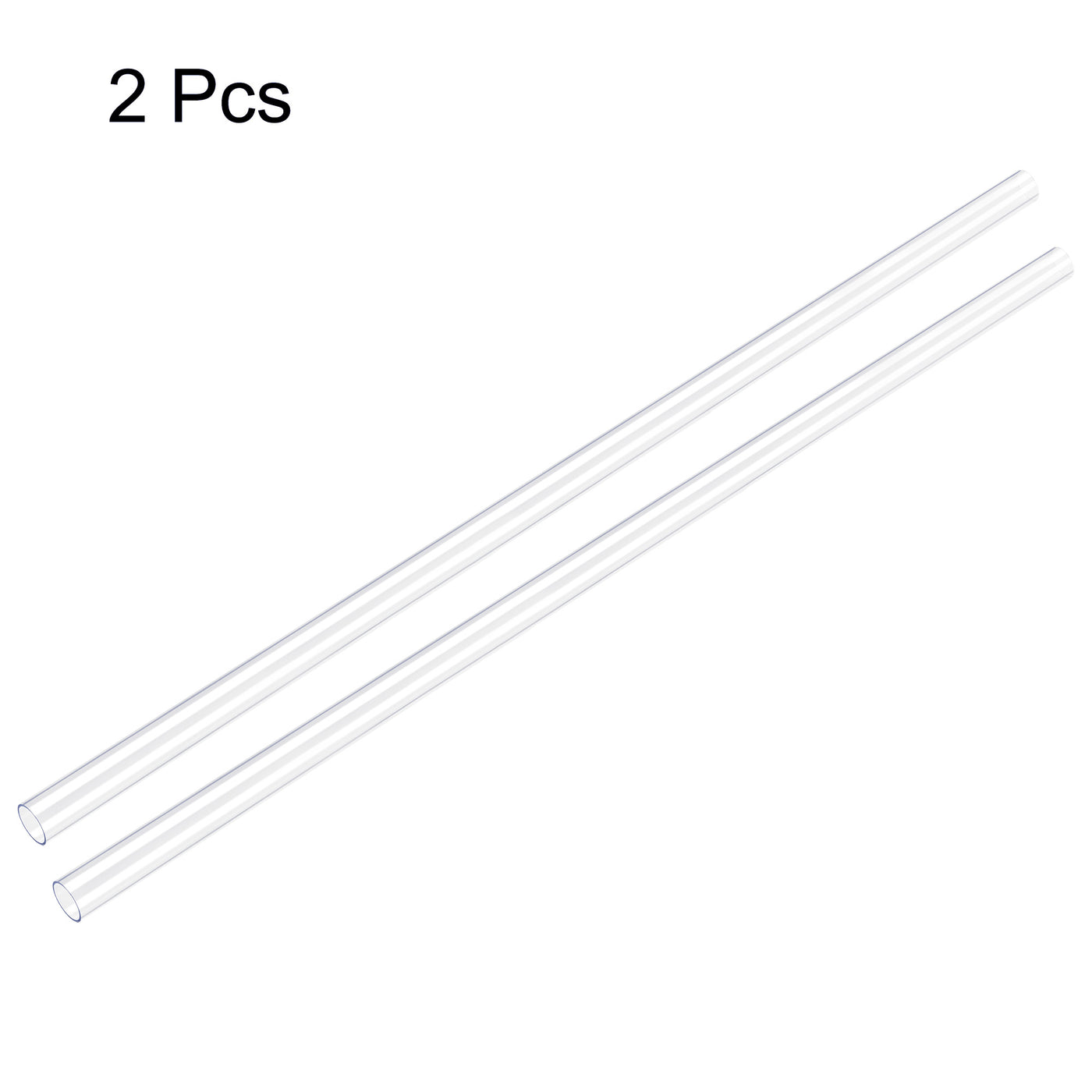 Uxcell Uxcell Polycarbonate Rigid Round Clear Tubing 20mm(0.78 Inch)IDx21mm(0.82 Inch)ODx500mm(1.64Ft) Length Plastic Tube 2pcs