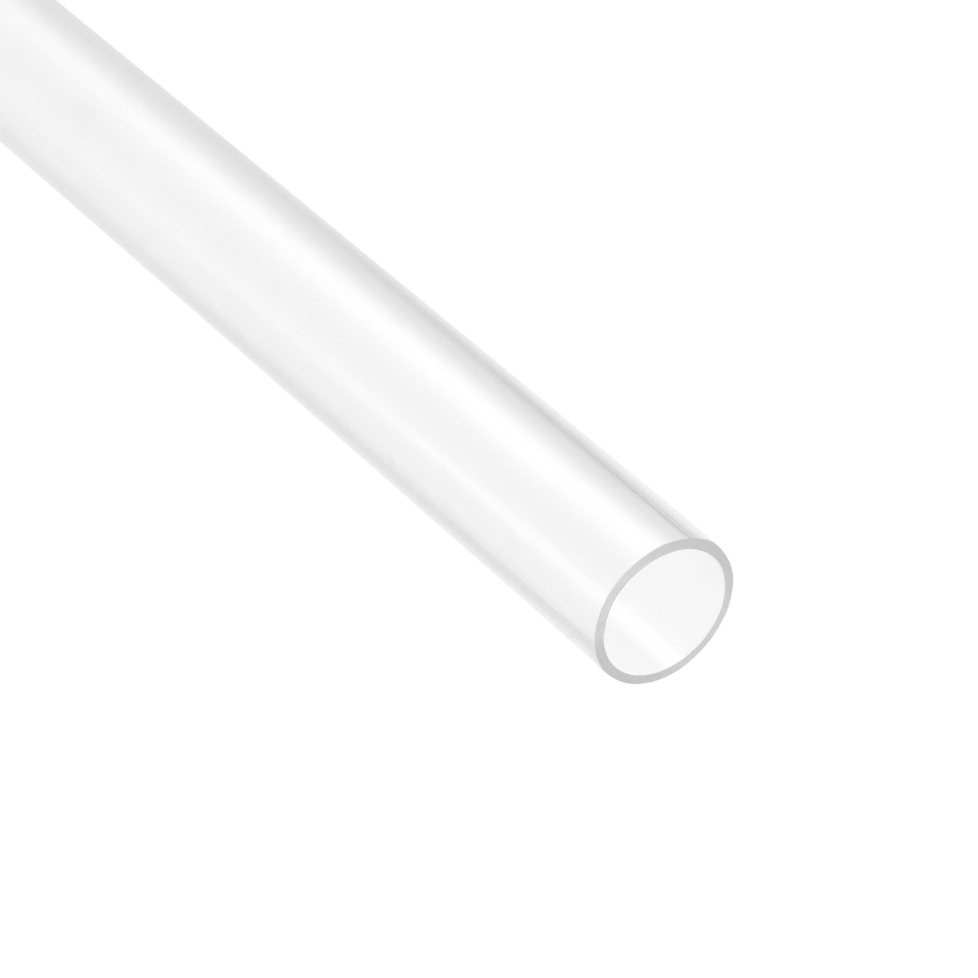 uxcell Uxcell Polycarbonate Rigid Round Clear Tubing 4mm(0.16 Inch)IDx5mm(0.2 Inch)ODx148mm(0.48Ft) Length Plastic Storage Transparent Tube with Black Lids 3pcs