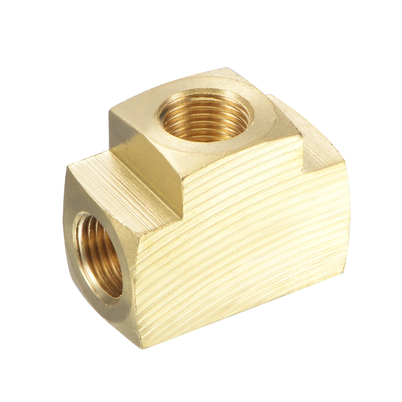 Uxcell Uxcell Brass Hose Fitting Tee 1/2 NPT Female Thread 3 Way Pipe Connector Adapter