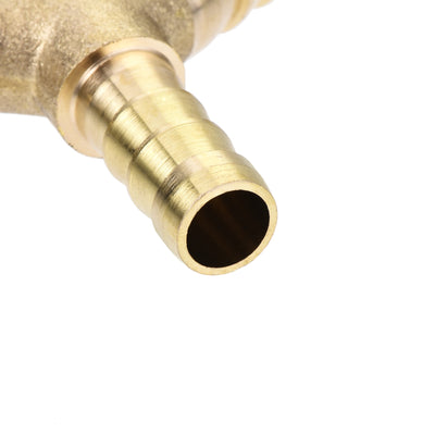 Harfington Uxcell Reducing Barb Hose Fitting Y Shape Pipe Connector Brass 1/2" x 3/8" x 3/8"