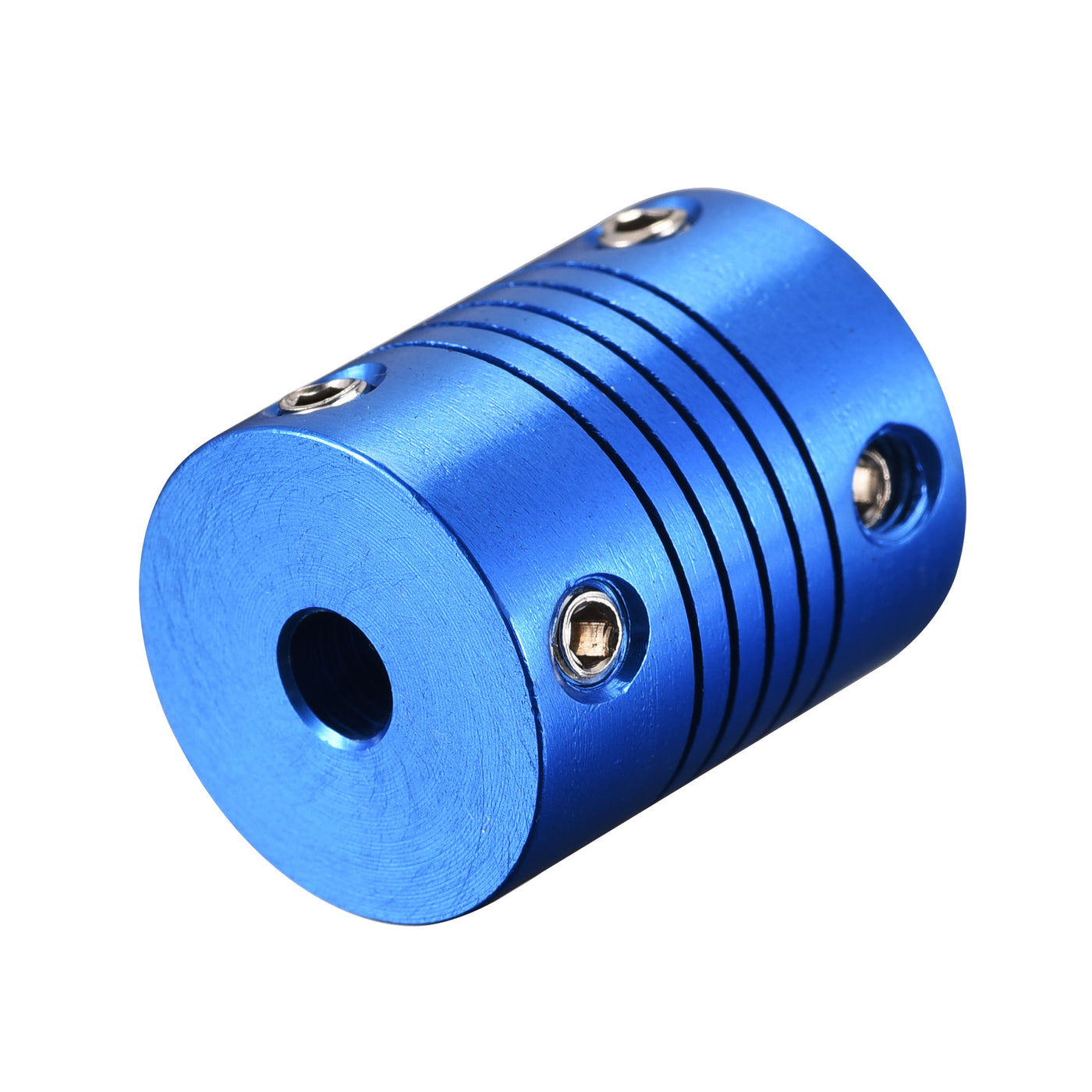 uxcell Uxcell 5mm to 4mm Aluminum Alloy Shaft Coupling Flexible Coupler L25xD20 Blue