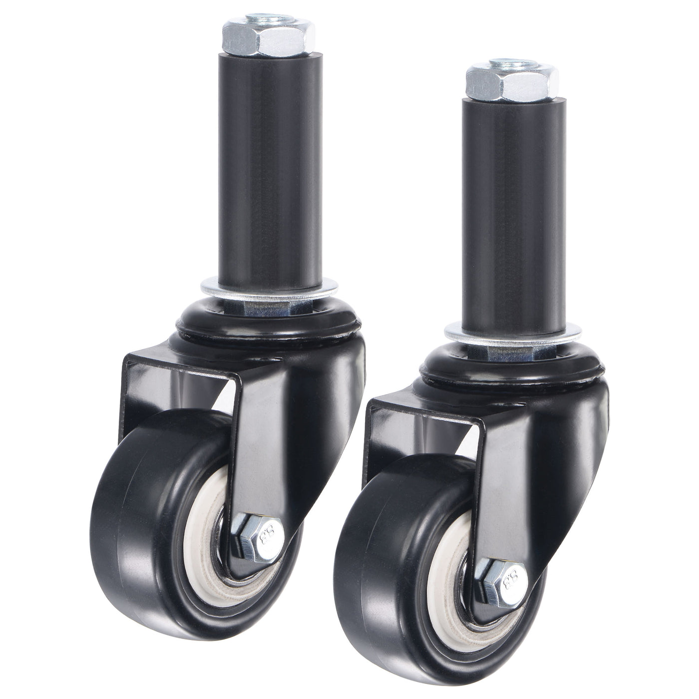 uxcell Uxcell Swivel Expanding Stem Caster Capacity, for Kitchen Prep Tables, PVC