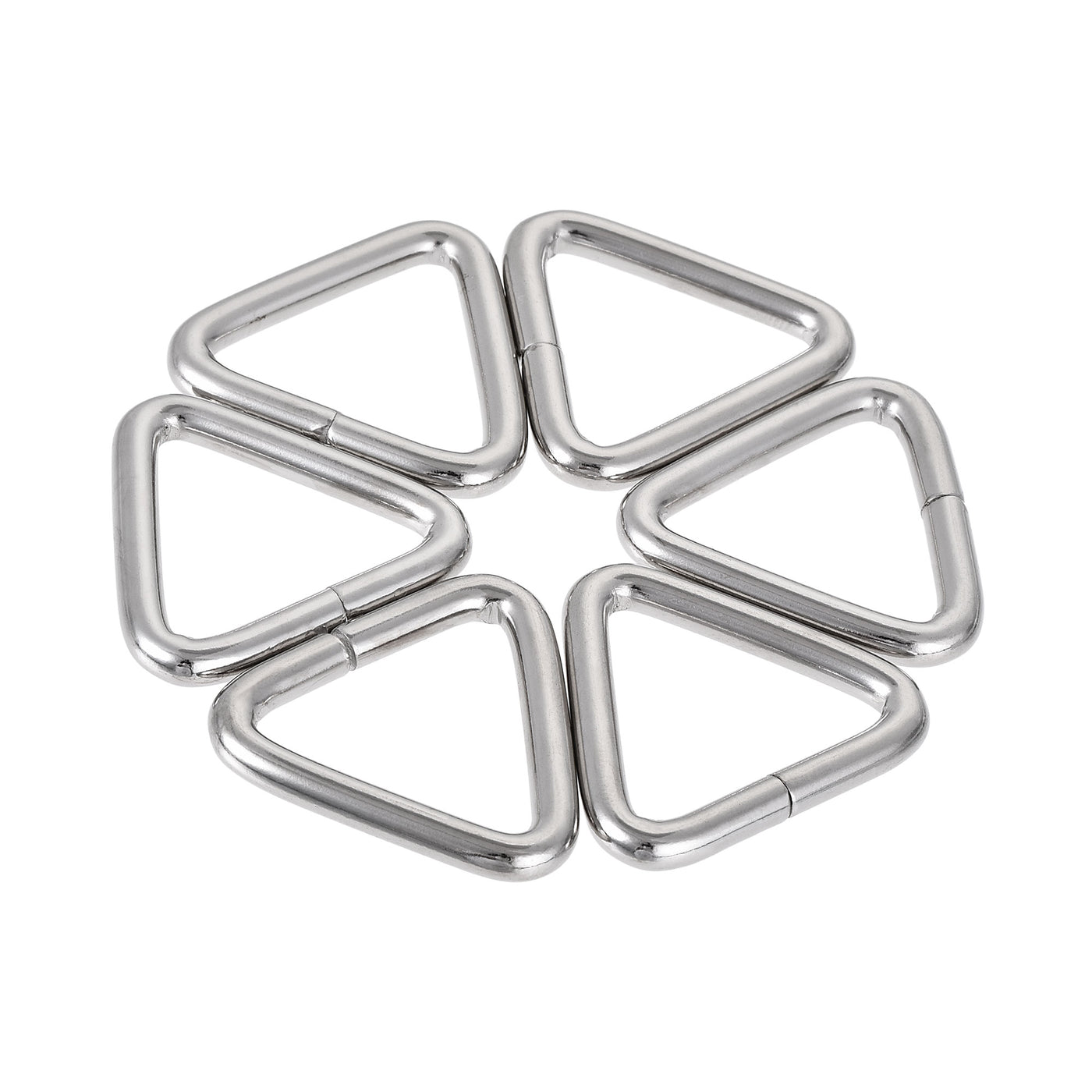 uxcell Uxcell Triangle Ring Buckle, 0.98"(25mm) Inner Width for Hardware Strap Craft DIY 20pcs