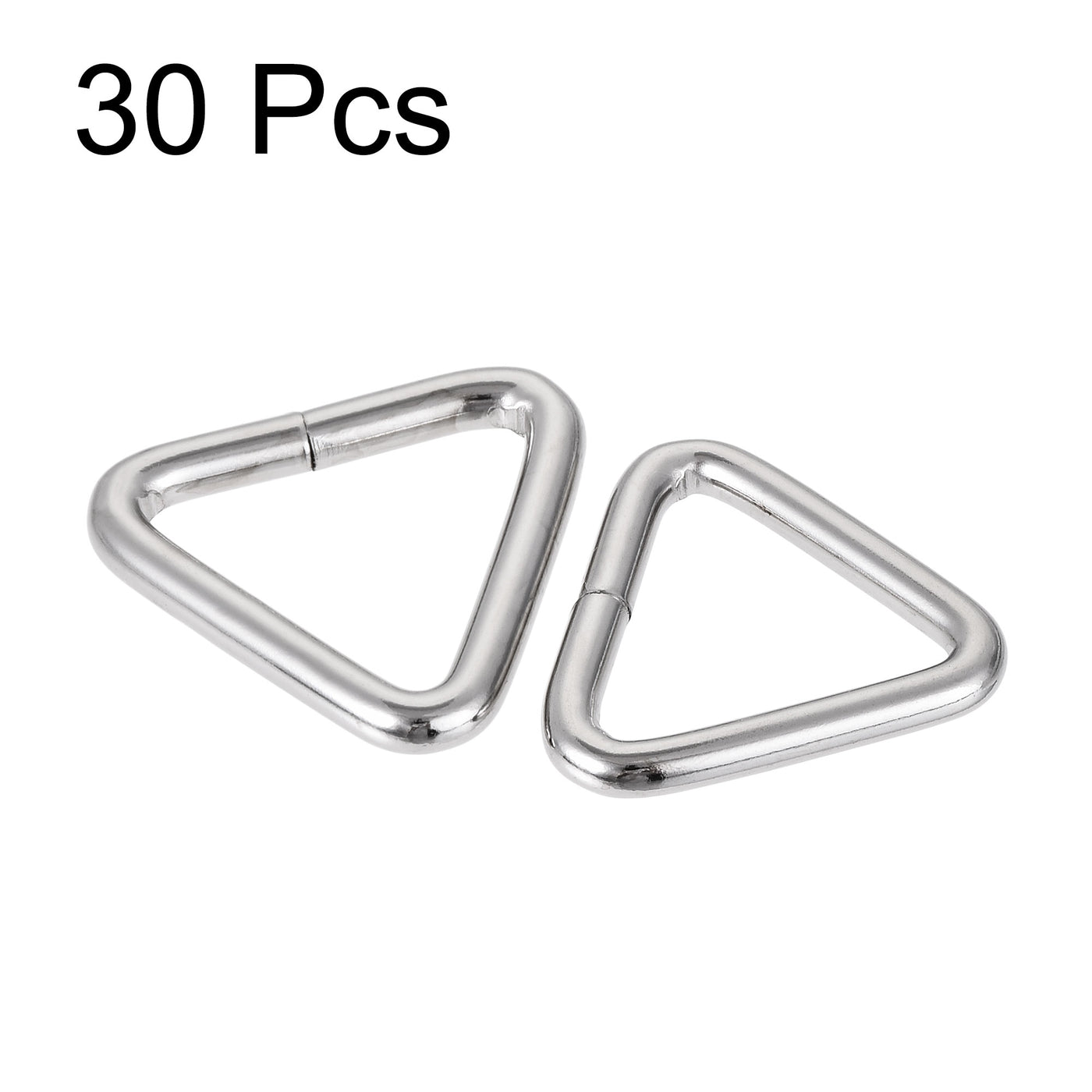 uxcell Uxcell Triangle Ring Buckle, 0.98"(25mm) Inner Width for Hardware Strap Craft DIY 30pcs