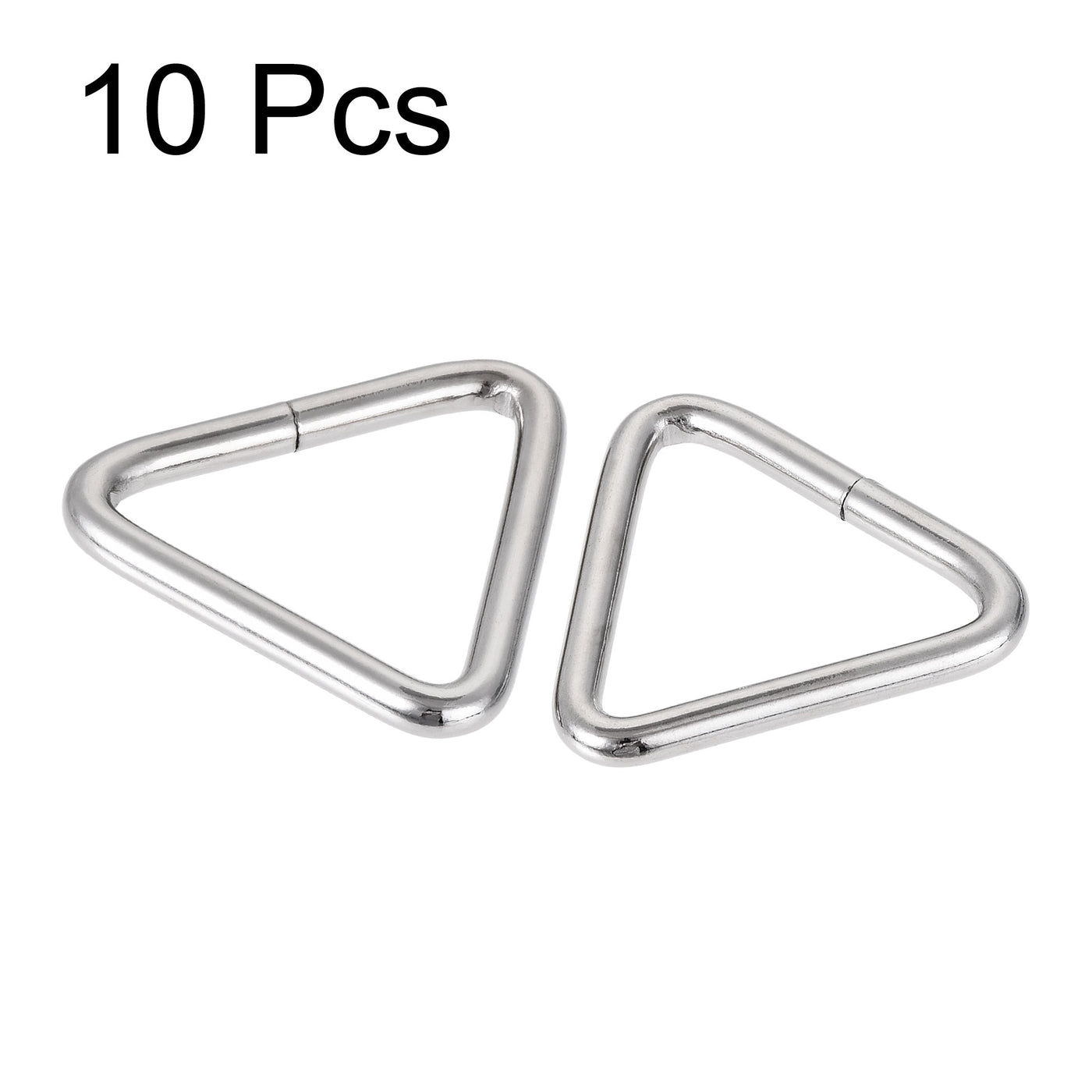 uxcell Uxcell Triangle Ring Buckle, 1.26"(32mm) Inner Width for Hardware Strap Craft DIY 10pcs
