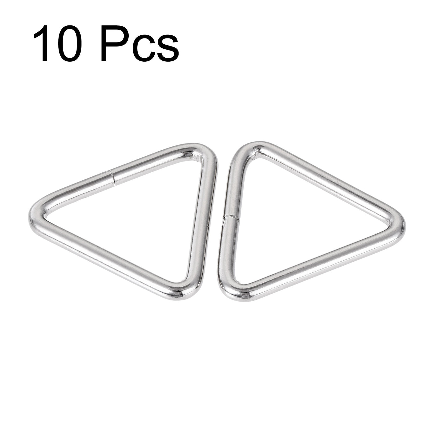 uxcell Uxcell Triangle Ring Buckle, 1.46"(37mm) Inner Width for Hardware Strap Craft DIY 10pcs