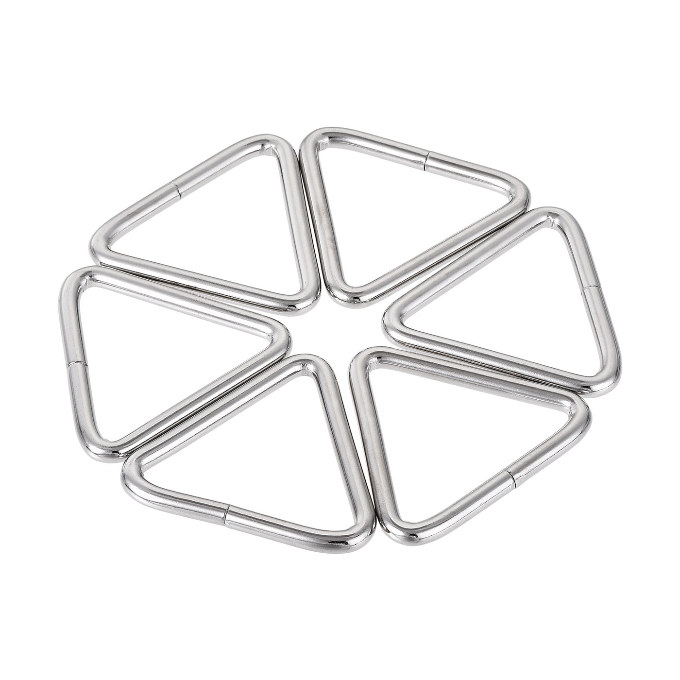 uxcell Uxcell Triangle Ring Buckle, 1.46"(37mm) Inner Width for Hardware Strap Craft DIY 10pcs