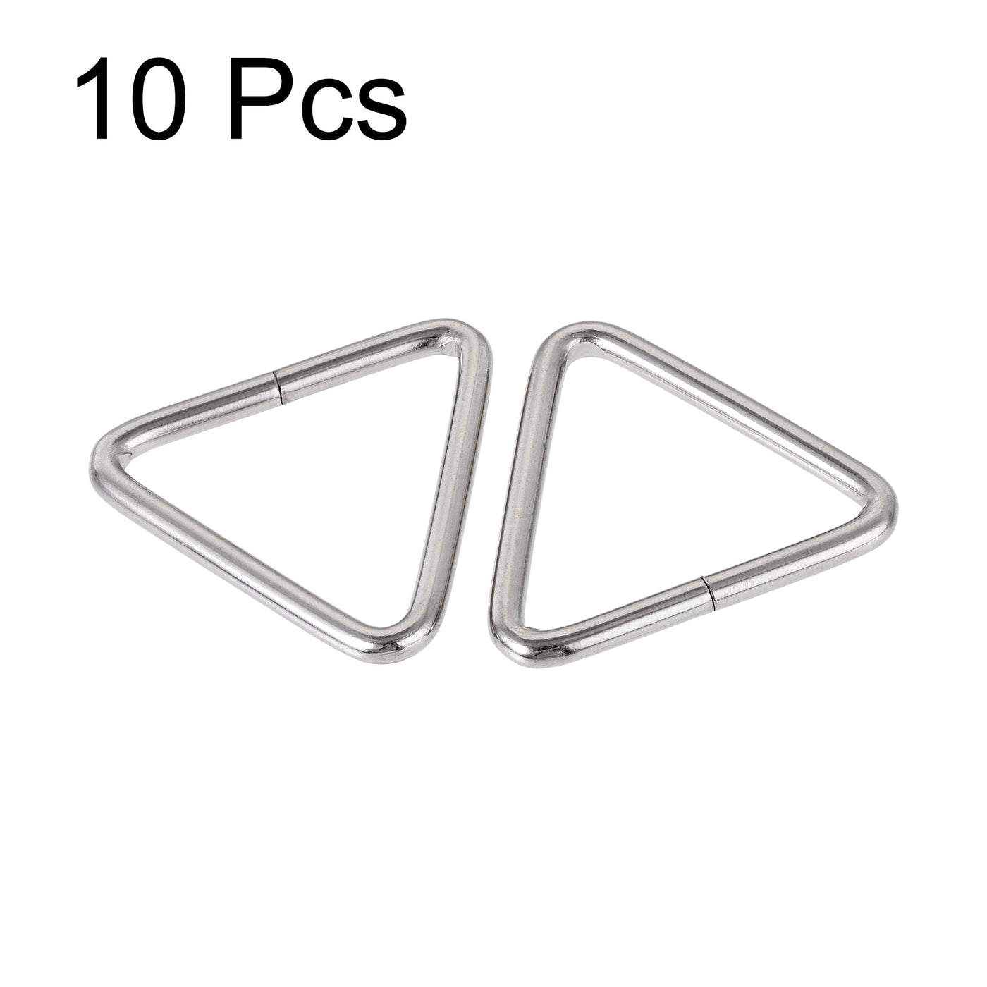 uxcell Uxcell Metal Triangle Ring Buckle 1.5"(38mm) Inner Width for Strap Craft DIY 10pcs