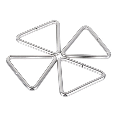 Harfington Uxcell Metal Triangle Ring Buckle 2"(50mm) Inner Width for Strap Craft DIY 4pcs