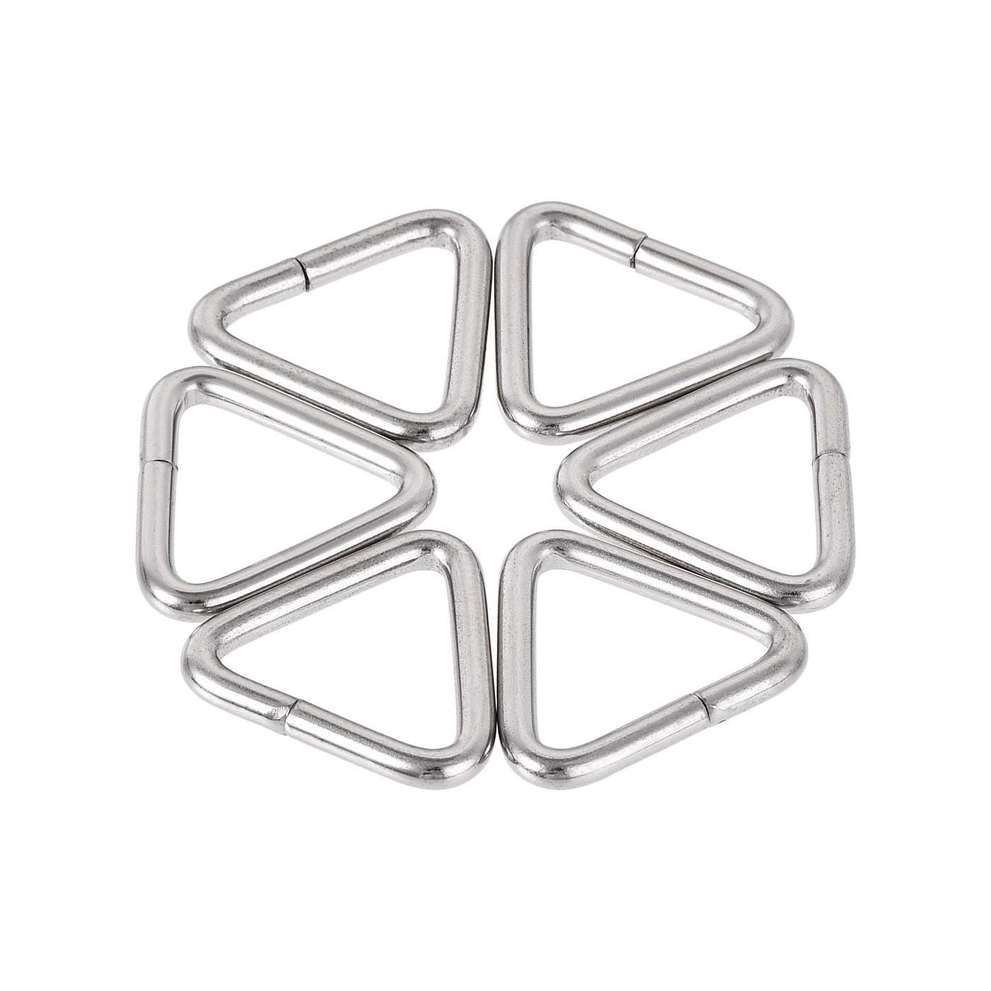 uxcell Uxcell Metal Triangle Ring Buckle 0.63"(16mm) Inner Width for Strap Craft DIY 10pcs