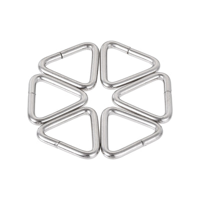 Harfington Uxcell Metal Triangle Ring Buckle 0.63"(16mm) Inner Width for Strap Craft DIY 10pcs