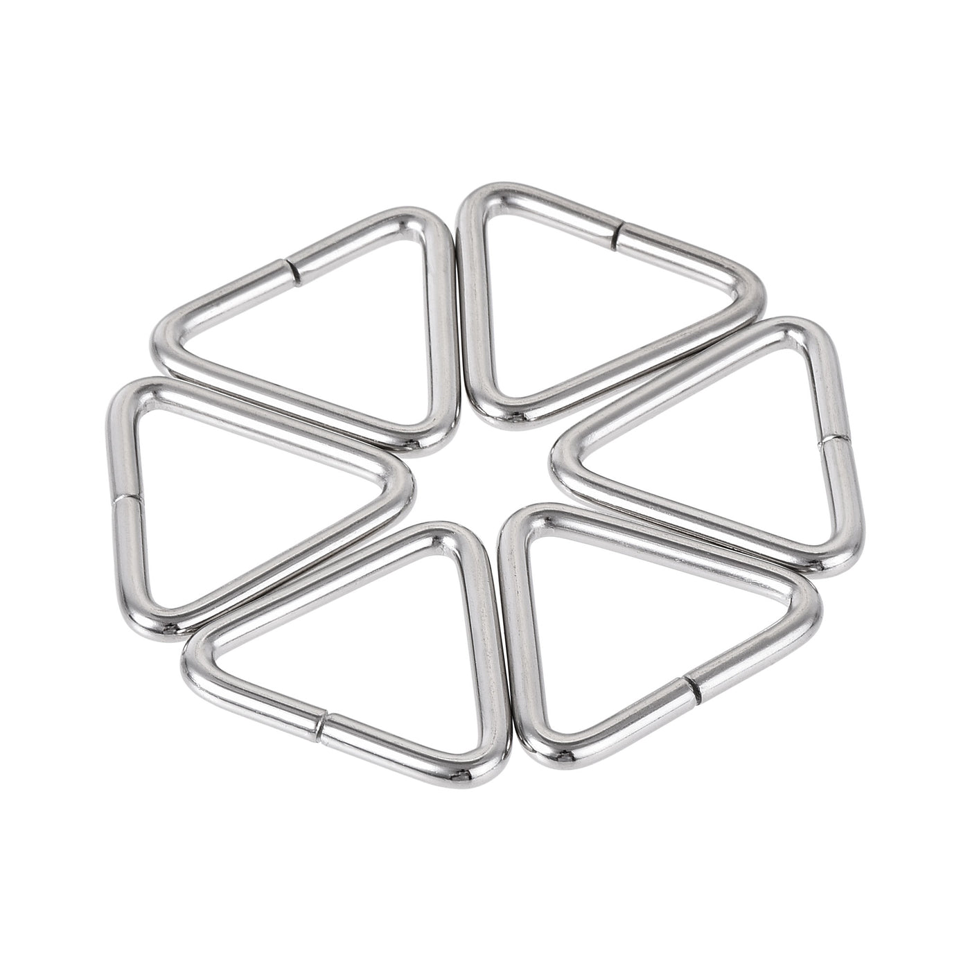 uxcell Uxcell Metal Triangle Ring Buckle 0.79"(20mm) Inner Width for Strap Craft DIY 10pcs