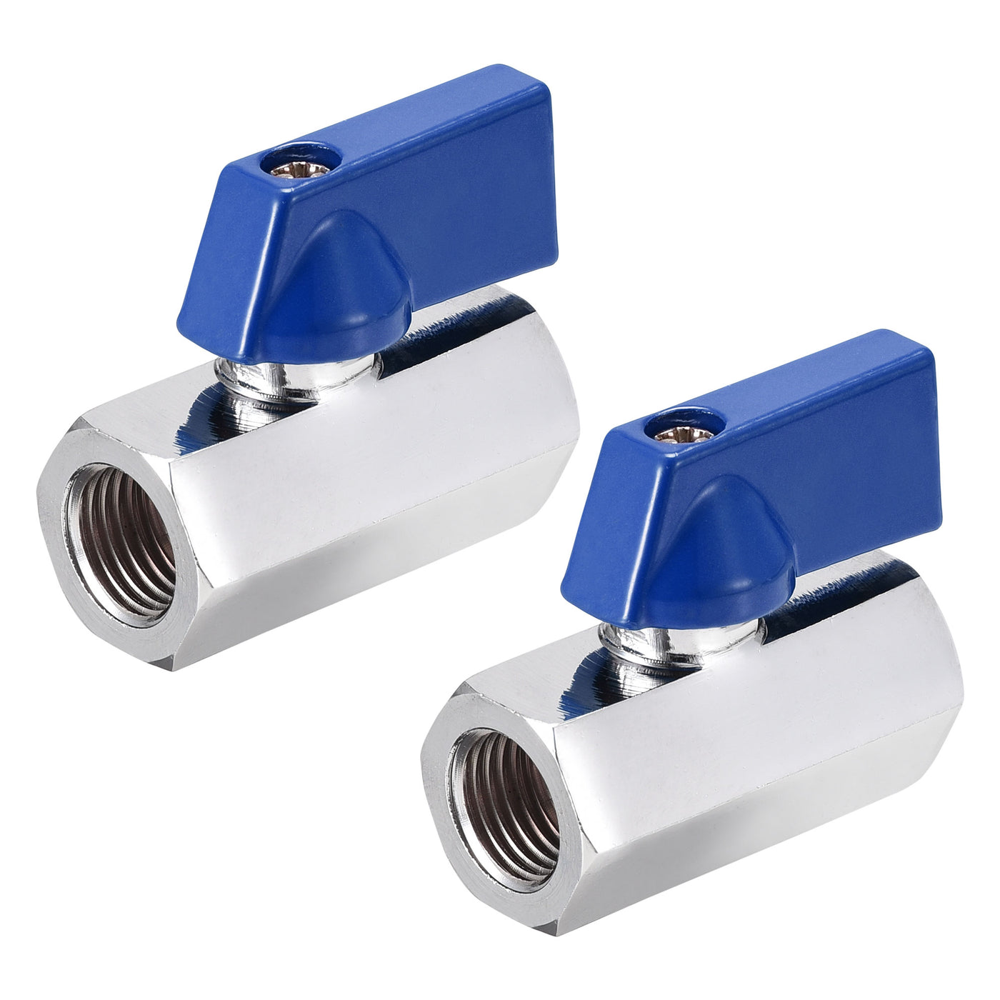 uxcell Uxcell Brass Ball Valve Shut Off Switch Female to Female Polishing