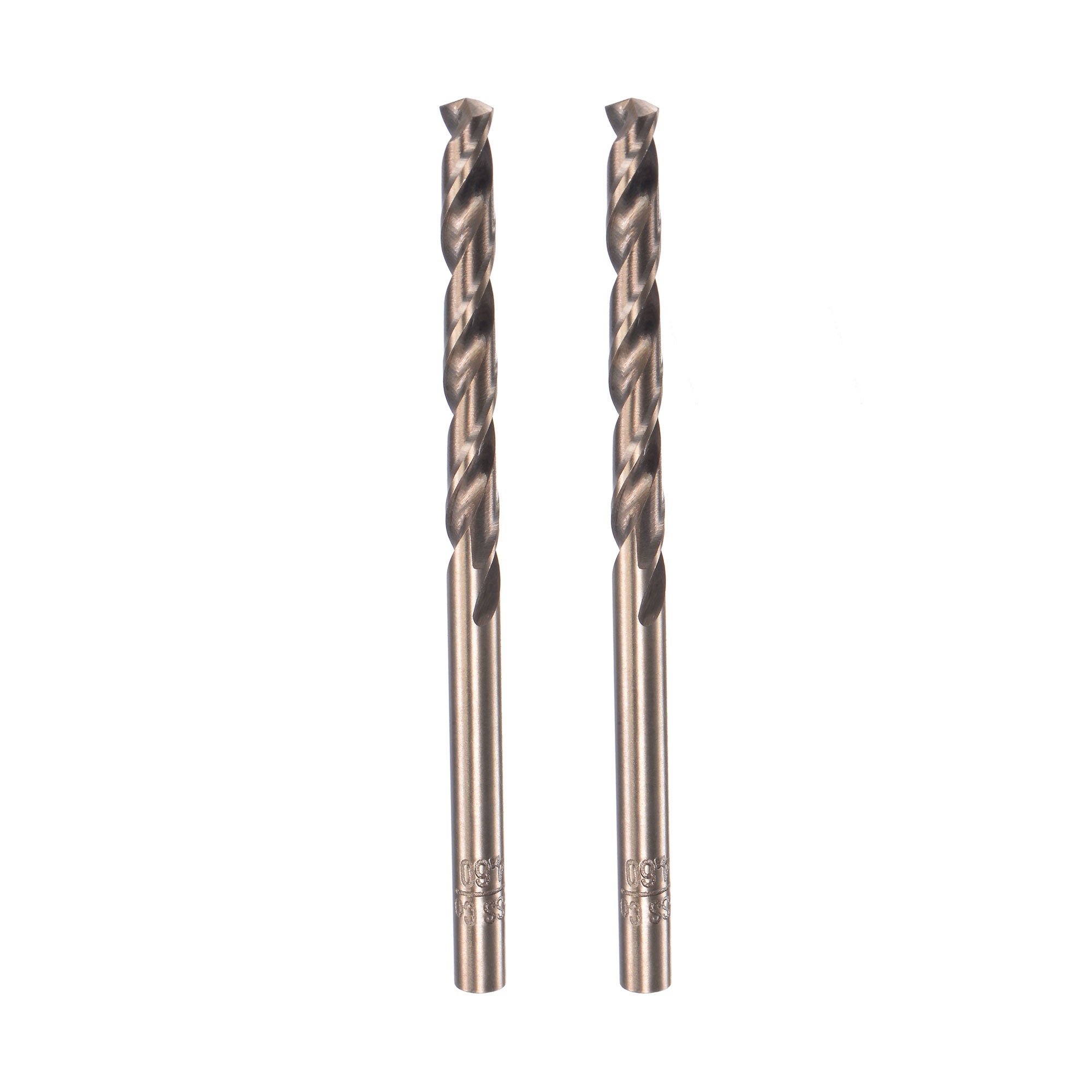 Uxcell 4.1mm Titanium Coated HSS Twist Drill Bits – 2 Pcs, 75mm Length - View #5